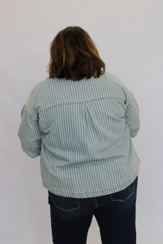 Pacific Striped Jean Jacket
