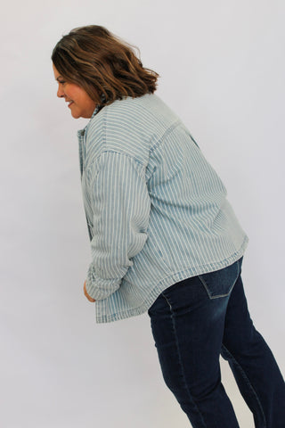 Pacific Striped Jean Jacket