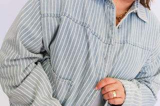 Pacific Striped Jean Jacket