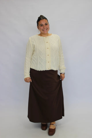 Celine Flared Knit Skirt - Trudy's Trendy Boutique