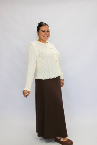 Celine Flared Knit Skirt - Trudy's Trendy Boutique