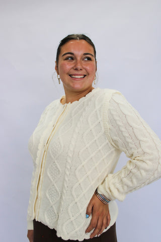 Belle Scallop-Hem Cable Knit - Trudy's Trendy Boutique