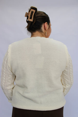 Belle Scallop-Hem Cable Knit - Trudy's Trendy Boutique