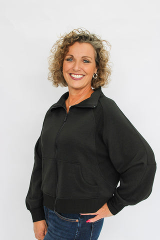 Trendy Trek Scuba Jacket - Trudy's Trendy Boutique