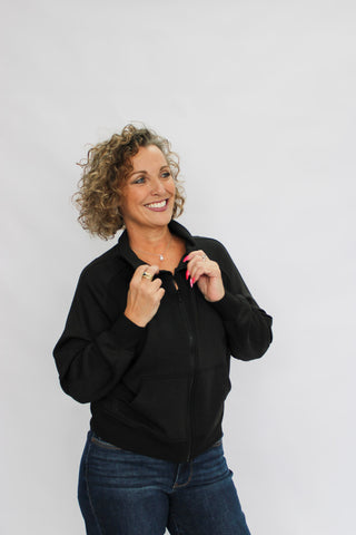 Trendy Trek Scuba Jacket - Trudy's Trendy Boutique
