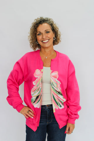 Painted Christmas Tree Split Front Sweatshirt - Trudy's Trendy Boutique