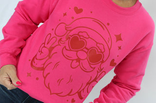 Peace and Hearts Santa Crew - Trudy's Trendy Boutique