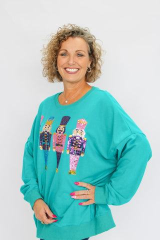 Glitter Nutcracker Sweatshirt - Trudy's Trendy Boutique
