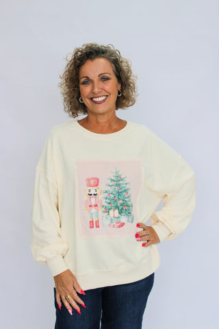 Merry Stitch Christmas Sweatshirt - Trudy's Trendy Boutique