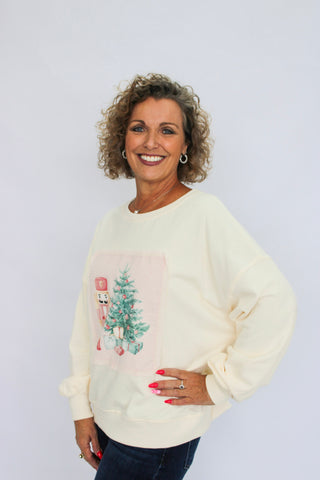 Merry Stitch Christmas Sweatshirt - Trudy's Trendy Boutique