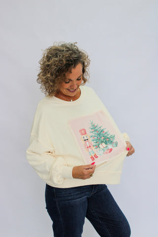 Merry Stitch Christmas Sweatshirt - Trudy's Trendy Boutique