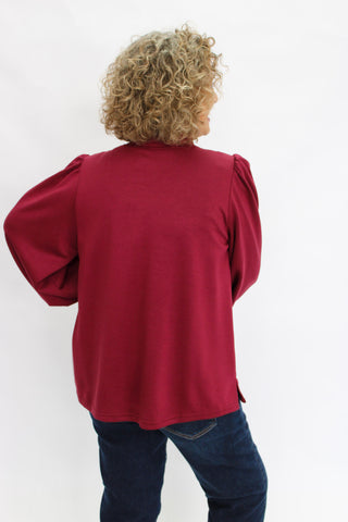 Wild Elegance Mock Neck Top - Trudy's Trendy Boutique