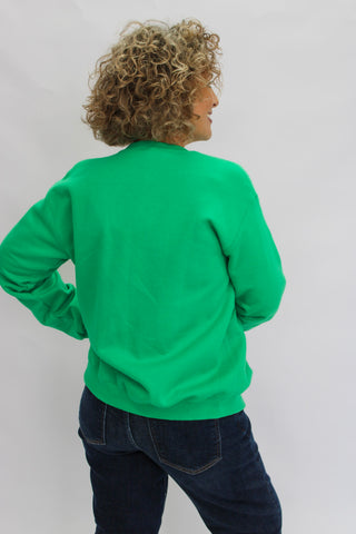 Candy Cane Bow Split Sweatshirt - Trudy's Trendy Boutique