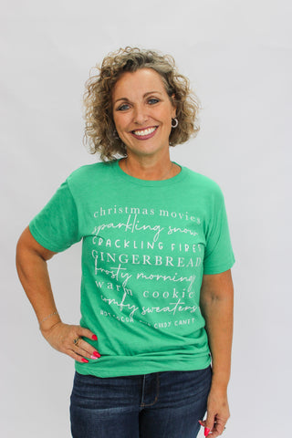 Christmas Movies Green Tee