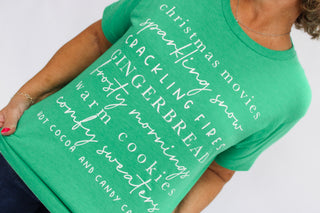 Christmas Movies Green Tee