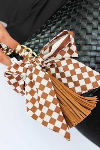 Bow & Tassle Keychain/Purse Charm - Trudy's Trendy Boutique