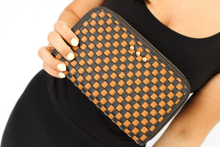 Lenni Large Zip Woven Wallet - Trudy's Trendy Boutique