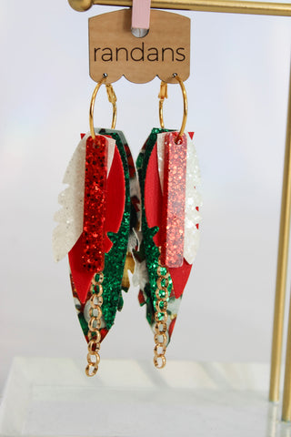 Randans Green/White Ornaments - Trudy's Trendy Boutique
