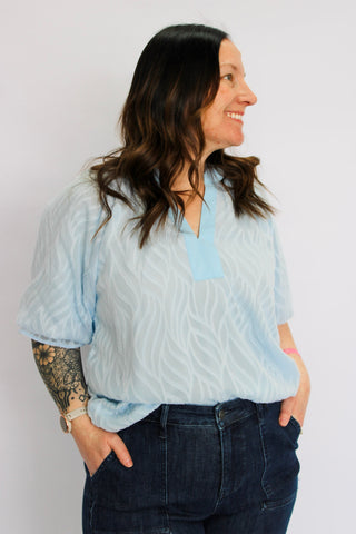 Sweet Detail Puff Blouse - Trudy's Trendy Boutique