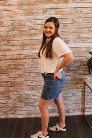 Judy Blue High Waist Shorts/Dark - Trudy's Trendy Boutique