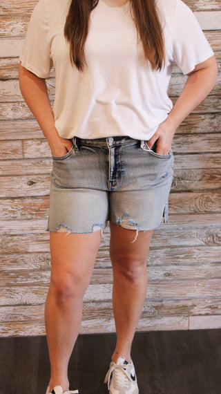 Cello MR Midi Short with Slit - Trudy's Trendy Boutique