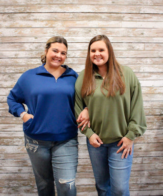 The Weekend Scuba Pullover - Trudy's Trendy Boutique