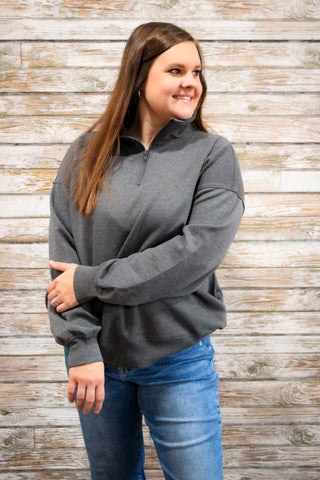 The Weekend Scuba Pullover - Trudy's Trendy Boutique