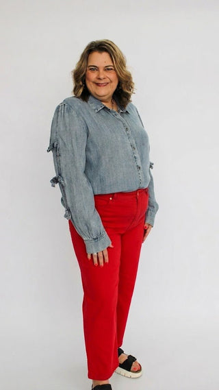 Mica High Rise Straight Fit Lava/Curvy - Trudy's Trendy Boutique