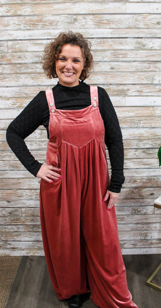 Velvet Horizons Overalls - Trudy's Trendy Boutique