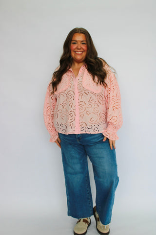 Breezework Eyelet Shirt - Trudy's Trendy Boutique