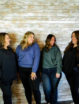 Sleek Retreat Scuba Half Zip - Trudy's Trendy Boutique