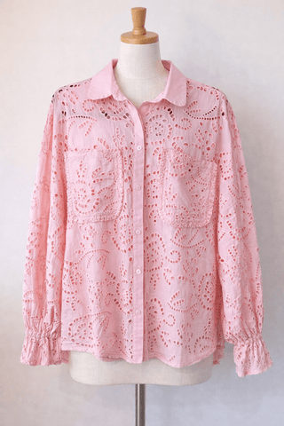 Breezework Eyelet Shirt - Trudy's Trendy Boutique