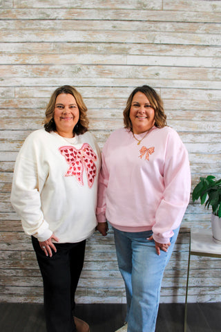 Heart Sequin Crewneck - Trudy's Trendy Boutique