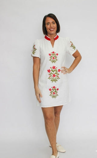 Garden Lane Embroidered Dress - Trudy's Trendy Boutique