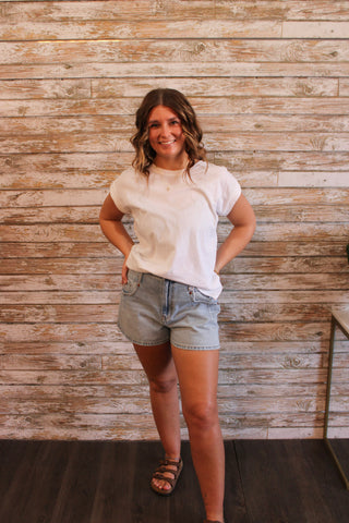 Cello Mid Waist Baggy Shorts - Trudy's Trendy Boutique