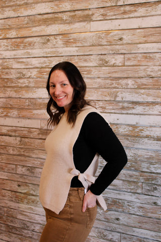 Nova Side Tie Knit Vest - Trudy's Trendy Boutique