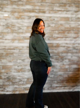 Sleek Retreat Scuba Half Zip - Trudy's Trendy Boutique