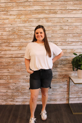 Judy Blue Cut Off Dad Shorts - Trudy's Trendy Boutique