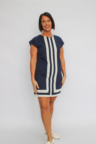 Seaside Stripe Linen Dress - Trudy's Trendy Boutique