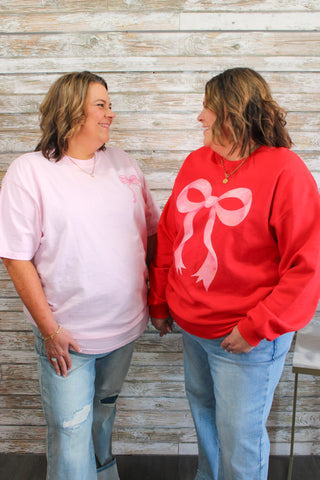 Bow Crewneck - Trudy's Trendy Boutique