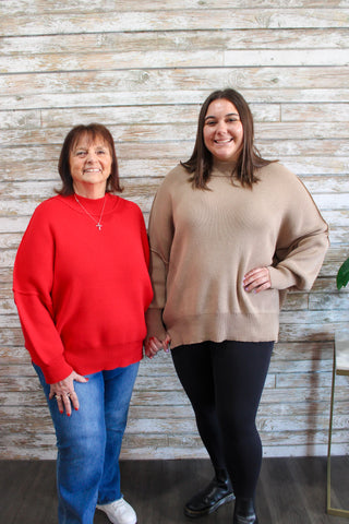 Fireside Heavy Knit Sweater - Trudy's Trendy Boutique