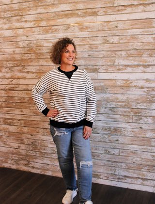 Heritage Striped Pullover - Trudy's Trendy Boutique
