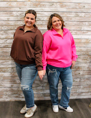 The Weekend Scuba Pullover - Trudy's Trendy Boutique