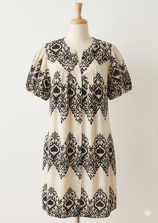 Sweet Stroll Printed Dress/Curvy - Trudy's Trendy Boutique