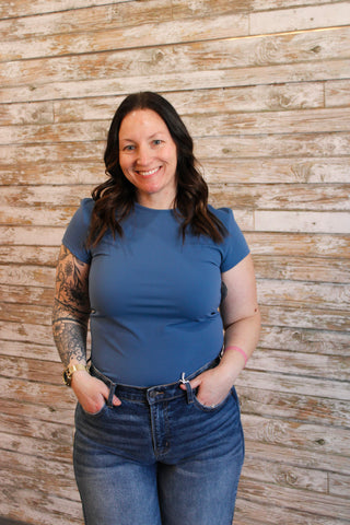 Interlock Short Sleeve Top - Trudy's Trendy Boutique