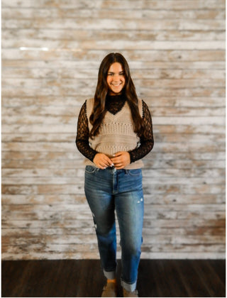 Stitched Charm Sweater Vest - Trudy's Trendy Boutique
