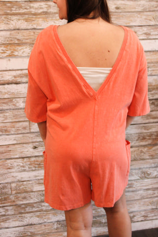 Rock The V Romper - Trudy's Trendy Boutique
