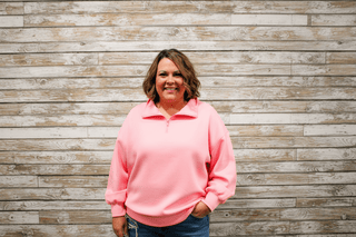 The Weekend Scuba Pullover/Curvy - Trudy's Trendy Boutique