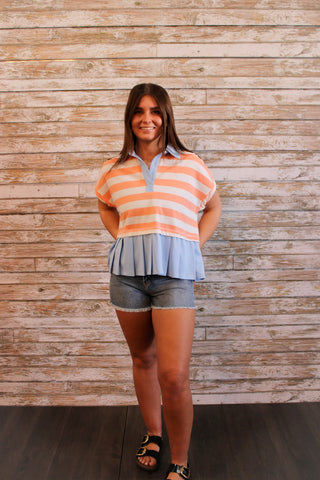Beauty Boss Collard Top - Trudy's Trendy Boutique