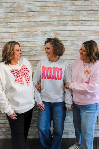 Heart Sequin Crewneck - Trudy's Trendy Boutique